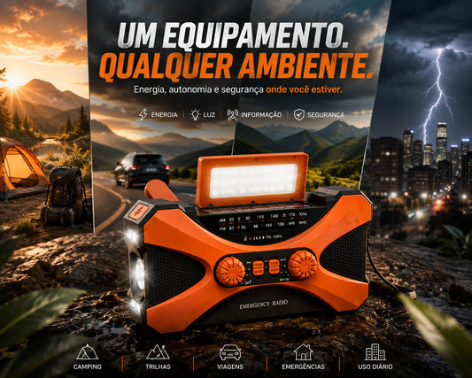 Power Bank Solar SOS x 10